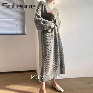 Solenne เสื้อแฟชั่นผู้หญิง เสื้อแขนยาว คลุม ไหมพรม ครอปเสื้อแขนยาว WMY23907W0 36Z230909