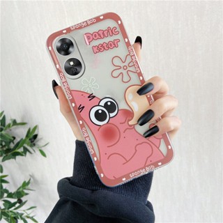 ใหม่ เคสโทรศัพท์มือถือ ซิลิโคนนิ่ม TPU ใส บางมาก ลายการ์ตูนสพันจ์บ็อบ Patrick Star น่ารัก สร้างสรรค์ สําหรับ OPPO A38 4G 2023 A38