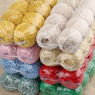 [Zongzi Rope Tie Zongzi Rope] เชือกผ้าฝ้าย สีสันสดใส 1.5 เมตร สําหรับผูกไส้กรอก Zongzi Thread Zongzi Thread cxb