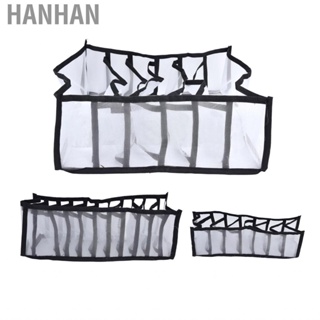 Hanhan Drawer Organizer Breathable Underwear Storage Box Easy To Clean for Socks Bras Panties