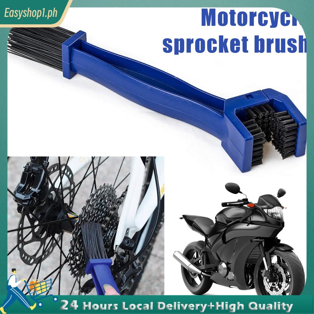 แปรงทําความสะอาดโซ่น้ํายาล้างโซ่สากลพร้อมหัวแปรงคู่ทนทานทําความสะอาดโซ่จักรยานแบบใช้ซ้ําได้สําหรับรถ