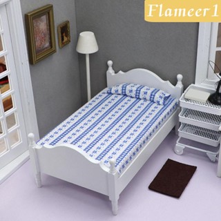 [flameer1] ชุดเตียงนอนจิ๋ว 1:12 DIY สําหรับบ้านตุ๊กตา 1/12