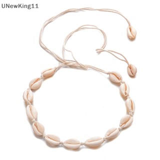 Unewking สร้อยคอโช้คเกอร์ จี้เปลือกหอย สไตล์โบฮีเมียน สําหรับผู้หญิง