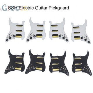 ⭐NEW ⭐Loaded Pickguard 2 Humbuckers 2T1V Control Muiti-Color Sliver-coated Brass