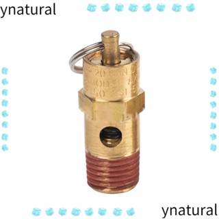 Ynatural วาล์วคอมเพรสเซอร์แอร์ ทองเหลือง ทอง 125PSI ไม่เป็นสนิม 1/4 นิ้ว