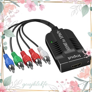 Ypbpr อะแดปเตอร์แปลงวิดีโอ 1080P Ypbpr ตัวผู้ RGB พร้อมเอาต์พุตเสียง R/L พร้อม Hdmi เป็น Ypbpr Words