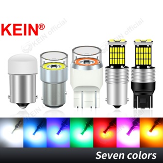 Kein ไฟเบรก ไฟตัดหมอก Led 9SMD 3014 COB 45SMD 4014 P21W 1156 1157 BA15S BAY15D P21 5W S25 1141 7 สี สําหรับจอดรถยนต์ รถจักรยานยนต์