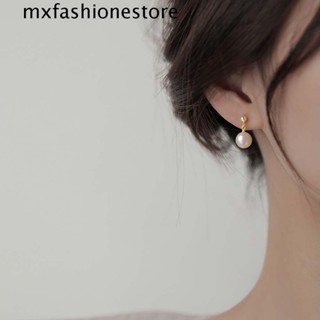 Mxfashione ผู้หญิง ต่างหูสตั๊ด อินเทรนด์ หวาน สําหรับเด็กผู้หญิง ของขวัญ อารมณ์ ต่างหูมุกเทียม