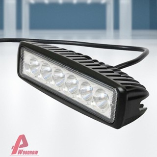 ไฟหน้ารถยนต์ LED 6 ดวง DC 12V 800LM 6500K-7500K IP68 กันน้ํา สําหรับรถออฟโร้ด [Woodrow.th]