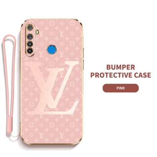 LV Ybd เคสโทรศัพท์มือถือ ซิลิกาเจล บาง พร้อมสายคล้อง ป้องกันเลนส์ สําหรับ OPPO Realme 5 Pro Realme 5i 5S 6i C3 C3i Realme Narzo 10 10A 20A