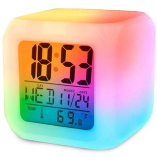 Tolongtrip&gt; นาฬิกาปลุกดิจิตอล พร้อมไฟ LED สําหรับเด็ก