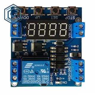  โมดูลรีเลย์ DC 6-30V 1 ช่อง 5V 999 นาที สําหรับ Arduino Relay