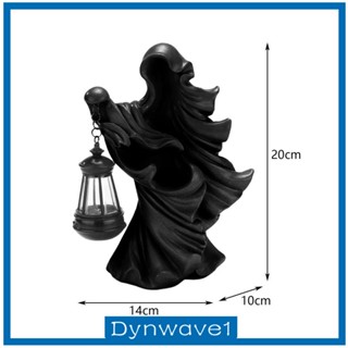 [Dynwave1] รูปปั้นแม่มดเรซิ่น พร้อมโคมไฟ สําหรับตกแต่งบ้านผีสิง บาร์