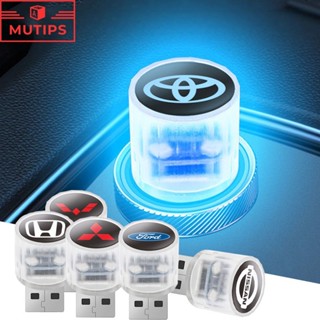 USB การตกแต่งภายใน รถยนต์ ไร้สาย ไฟ LED บรรยากาศที่มีสีสัน BMW Toyota Honda Mitsubishi Nissan