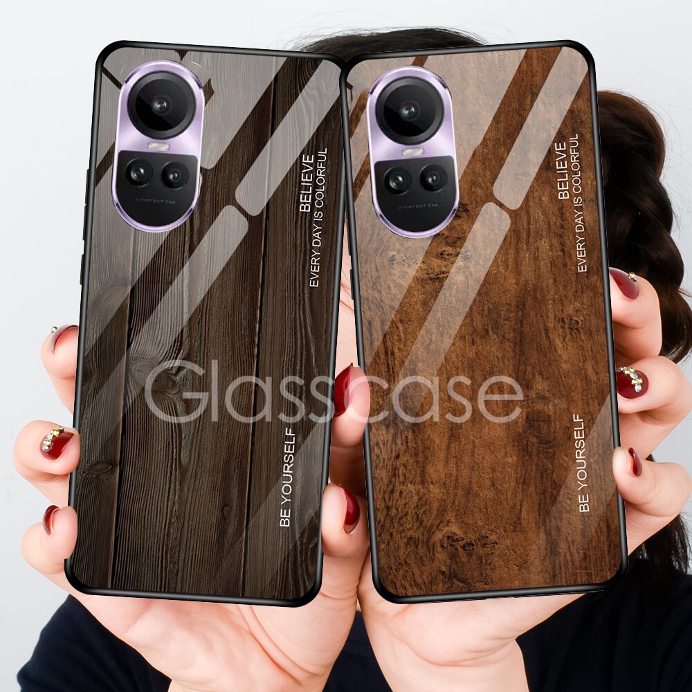 เคสโทรศัพท์มือถือกระจกนิรภัย แบบแข็ง กันกระแทก สําหรับ Oppo Reno 10 Pro 10 Pro Plus 10Pro 10Pro+ Reno10 Reno10Pro 5G 2023