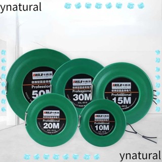 Ynatural เทปวัดความแม่นยํา แบบพกพา พร้อมไม้บรรทัด 10-50 เมตร สําหรับงานวิศวกรรม