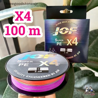 Tgst JOF4 สายเบ็ดตกปลา แบบถัก 9 สี 100 เมตร