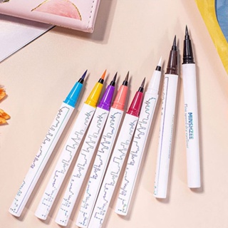 8 สีแต่งหน้า Liquid Eyeliner อายไลเนอร์กันน้ำอายไลเนอร์สีสันสดใส PenMINSHZEE อายไลเนอร์ไม่ Faint Dye ดีมากกันน้ำทนทานสีน้ำตาลสีขาวอายไลเนอร์ puueqg