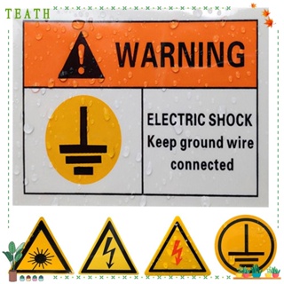Teath สติกเกอร์ฉลากเตือน กันน้ํา 10 แบบ คุณภาพสูง สําหรับติดไฟกลางคืน เพื่อความปลอดภัย
