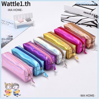 Wttle กล่องดินสอเลเซอร์ PVC กันน้ํา 6 สี 2 ชิ้น