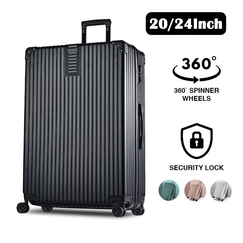 กระเป๋าเดินทาง ABS 360 องศา น้ําหนักเบา 20 24 นิ้ว 4 สี