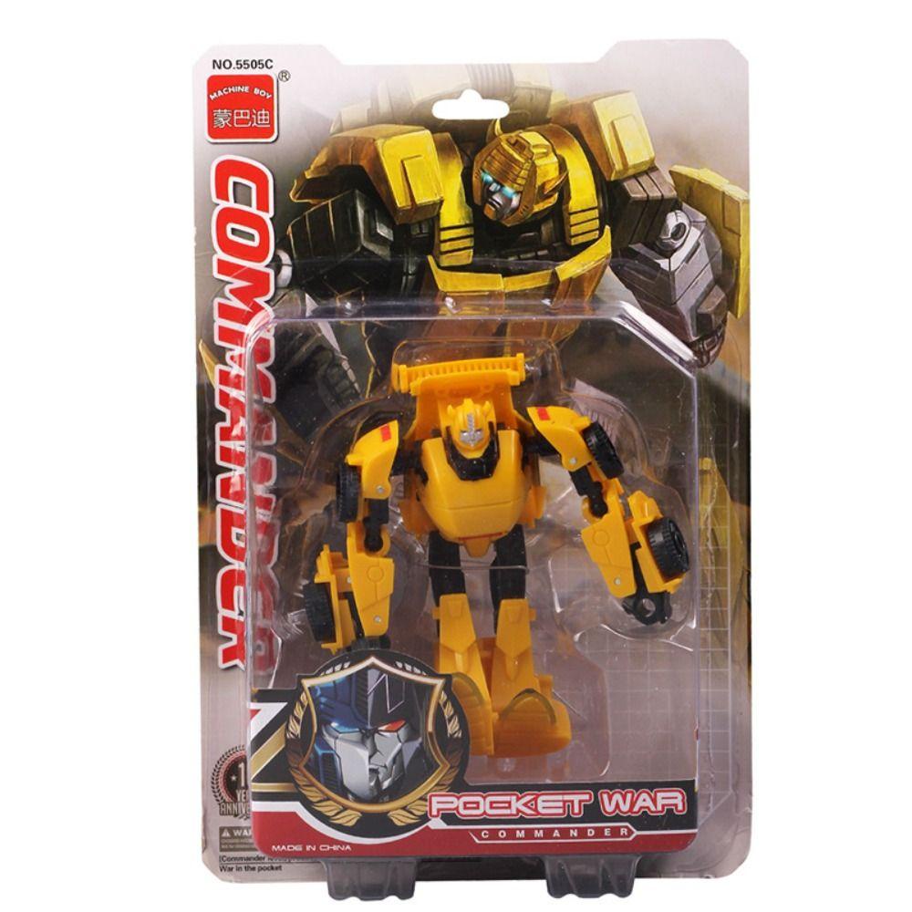 Allgoods หุ่นยนต์แปลงร่าง โมเดลรถยนต์ หุ่นยนต์การ์ตูน Prime Robot Cars ของเล่นเพื่อการศึกษา Transformer พลาสติก คลาสสิก Bumblebee Robot Cars โมเดลของเล่นเด็กผู้ชาย