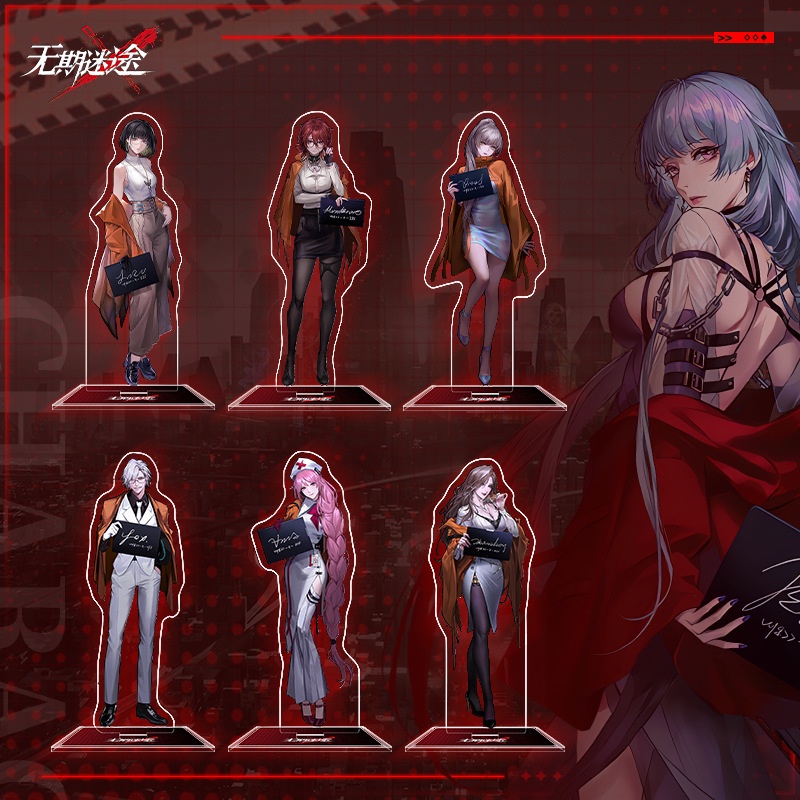 ฟิกเกอร์สแตนดี้ อะคริลิค รูปเกม Path to Nowhere Luvia Ray astrologer Eirene IGNIS สําหรับตกแต่งโต๊ะ 