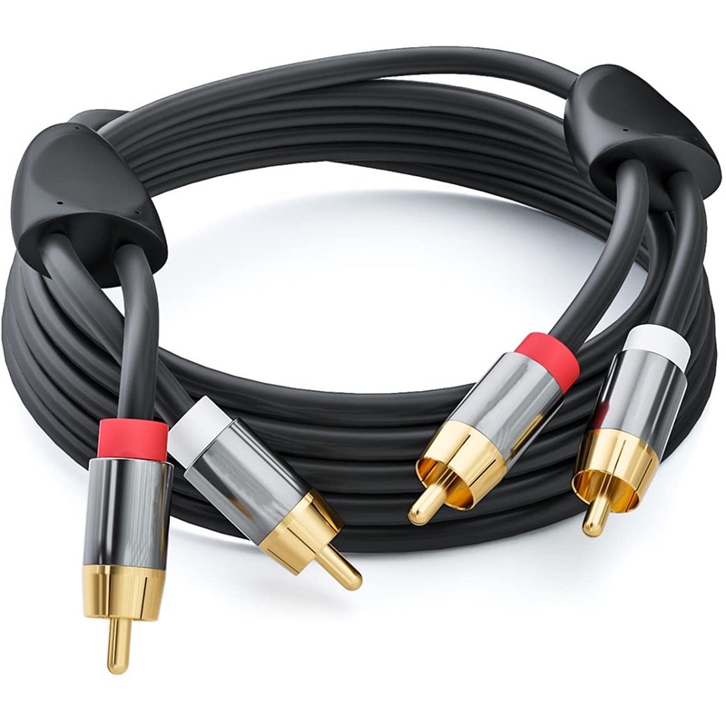 2RCA to 2RCA Audio Cable Dual Lotus Head DVD TV Echo Wall Amplifier Audio Speaker Connection Cable
