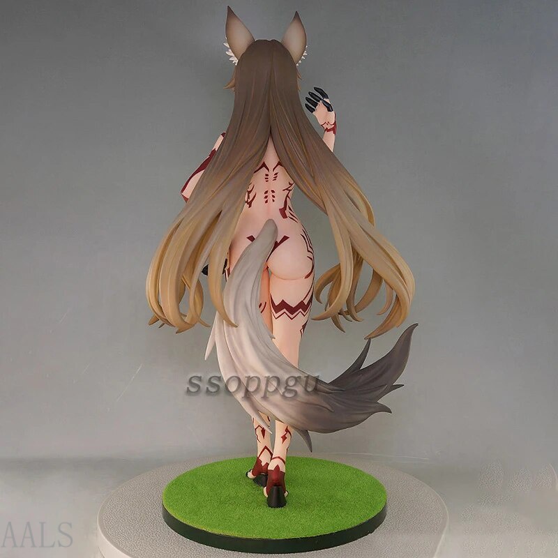 GSKL 32cm 1/4 Daiki Kougyou Fox ears Anime Girl Adults Statue Collectible Temperature Control Model  To