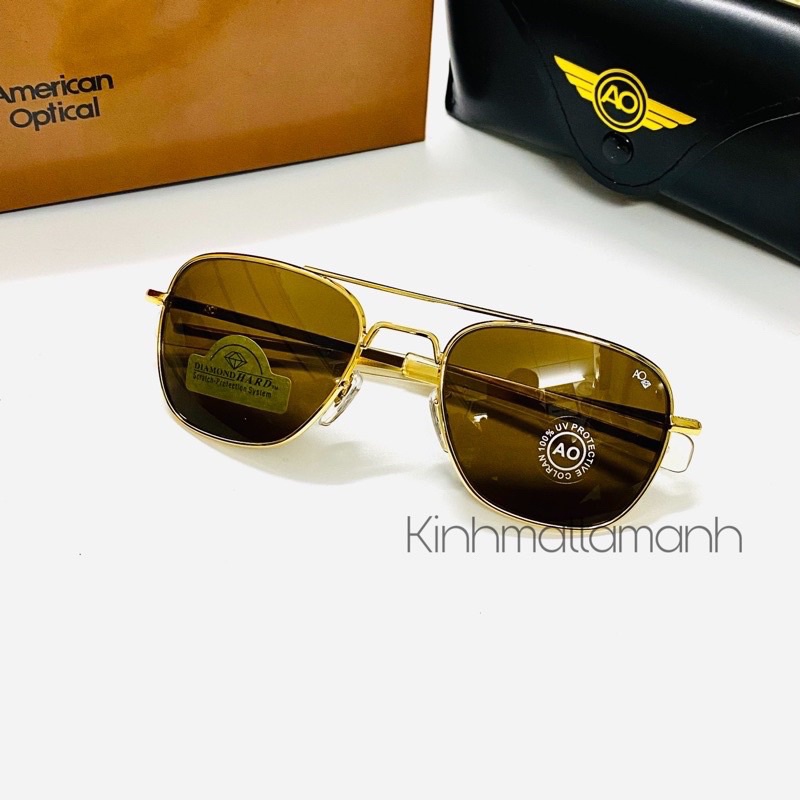 [แว่นตาผู้ชาย] แว่นกันแดด Ao My แว่นกันแดด พร้อมกล่องฟรีและผ้าเช็ด