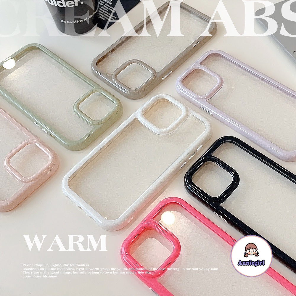 เคสไอโฟน รศัพ ท์มือถืออะคริลิคใส กันกระแทก สีแคนดี้ เรียบง่าย สําหรับ Iphone 11 13 14 Pro MAX 12 15 Pro MAX XS MAX XR