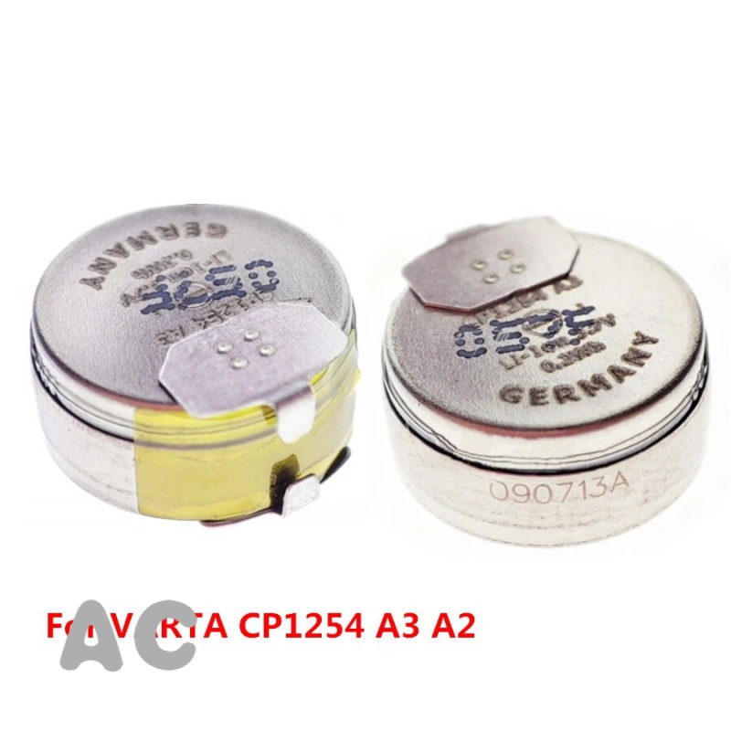 AC แบตเตอรี่ Li-ion 60mAh 3.7V CP1254ของแท้สำหรับ Varta CP1254 A3 A2สำหรับ Sony Bose Jabra สำหรับ True TWS ชุดหูฟังบลูทู