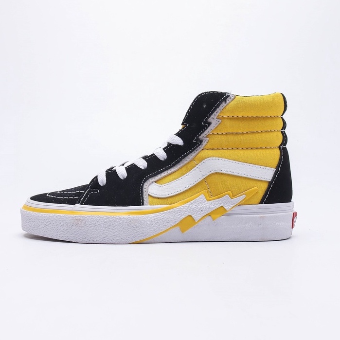 Vans Yellow Lightning SK8-Hi Bolt รองเท้าผ้าใบลําลอง ข้อสูง เหมาะกับการเล่นกีฬา -2034
