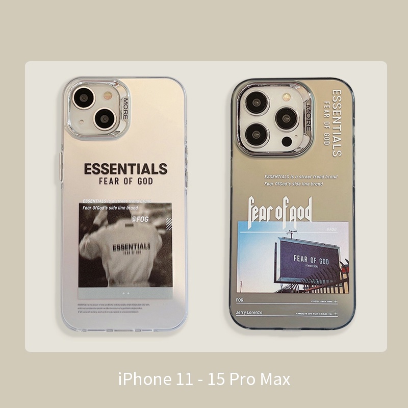 เคสโทรศัพท์มือถือ ลายฉลากกราฟฟิติ Fear of God สําหรับ iPhone 15 14 12 13 11 Pro Max