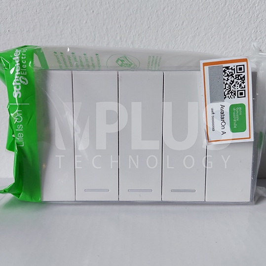 ปลั๊กกราว Schneider ชุดสวิตช์ทางเดียว 3 ช่อง รุ่น AvatarOn A มี 3 สีให้เลือก A7033F_WE A7033F_GY A70