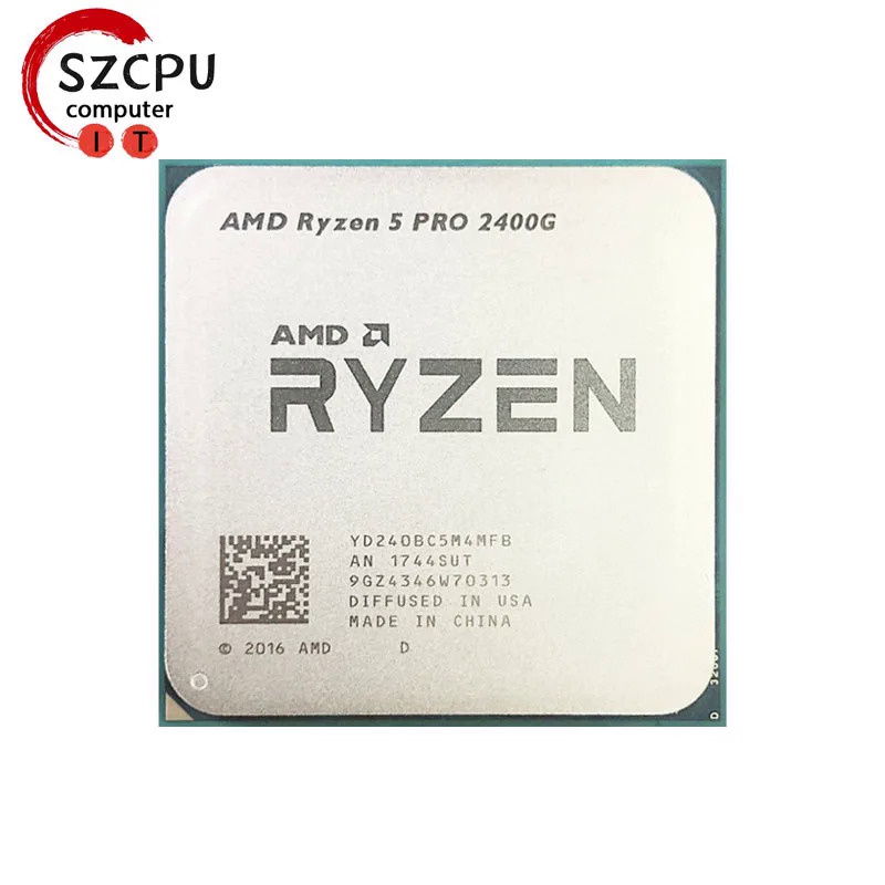 แกนควอด สําหรับ Amd Ryzen 5 pro 2400G R5 2400G 3.6 GHz~quad