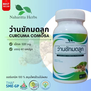 ว่านชักมดลูก Curcuma comosa 100% 60cap. ส่งไว คุณภาพดี