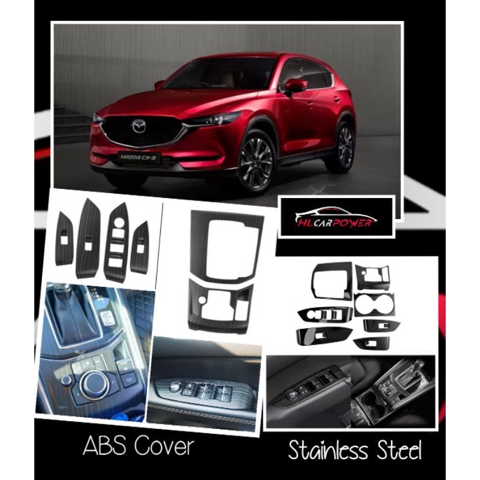 Mazda CX5 CX-5 2017-2025 แผงเกียร์หน้าต่างไฟฟ้าฝาครอบภายใน