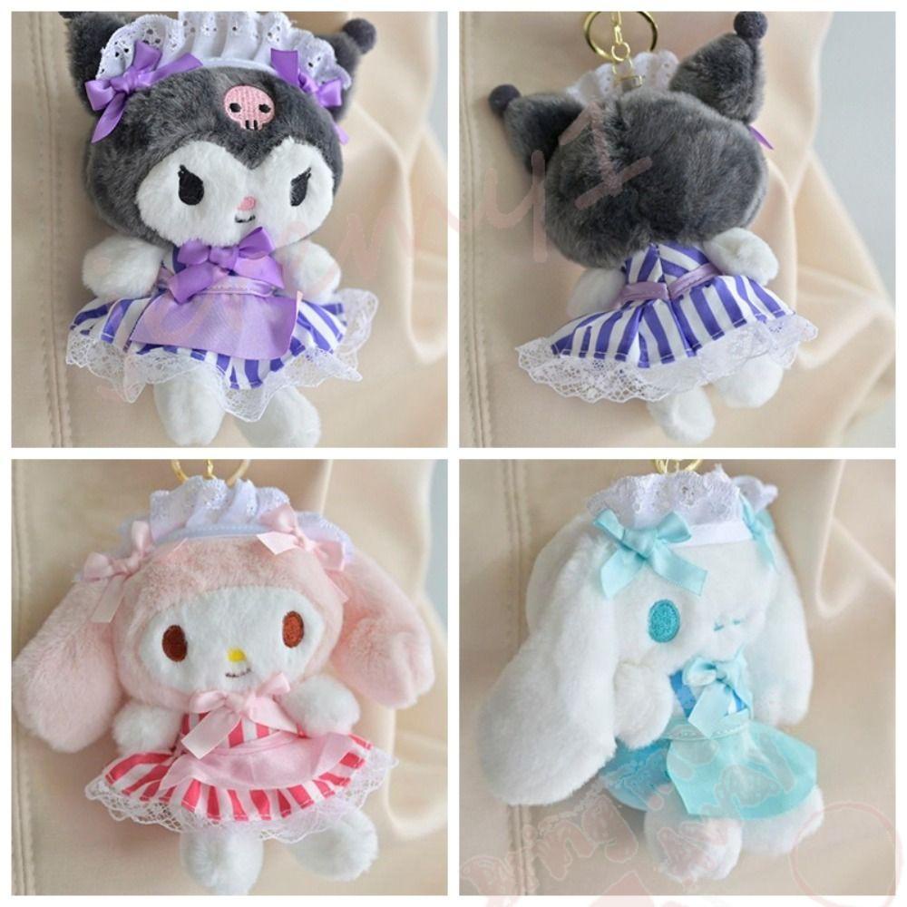Jeremy1 พวงกุญแจ จี้ตุ๊กตาการ์ตูน Melody Cinnamoroll Melody Kuromi Maid Series สําหรับตกแต่งกระเป๋าเป้สะพายหลัง