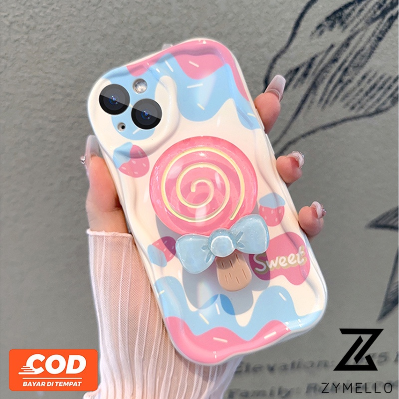 Oppo Reno 13F 5G Reno 13 Pro 5G Reno12 F Reno 12 Reno11 F Reno 11 Reno11 Pro Reno 10 Pro Reno 8T Reno 8Z Reno 7Z Reno8 Reno5 Reno7 Reno6 สด lollipop ขาตั้ง TPU anti drop silico