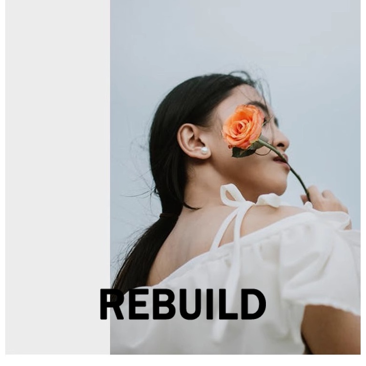 REBUILD  รองเท้าผ้าใบผู้หญิง สีขาว พื้นหนา รองเท้าผ้าใบส้นสูงส้นหนา รองเท้าแฟชั่น ผูกเชือก ทันสมัย กันน้ํา ทิพย์ น่ารัก FYD23B0JVG 46Z231112