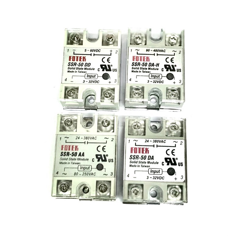 SSR โซลิดสเตตRelay รีเลย์ (Solid State Relay) SSR-50A(FOTEK)มีของพร้อมส่งในไทย