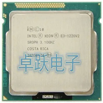 โปรเซสเซอร์ CPU Intel Xeon E3-1220 V2 E3-1220 V2 3.1GHz 8MB 4 Core 1333MHz SR0PH LGA1155 E3 1220V2 ส่งฟรี 8FJS