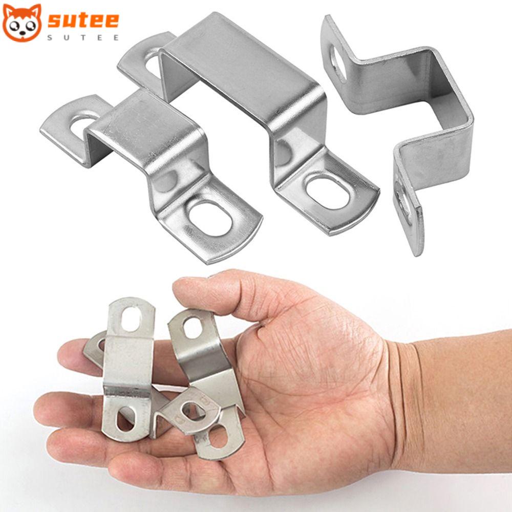 Sutee แคลมป์รัดท่อ รูปตัว U สเตนเลส 304 ทรงสี่เหลี่ยมผืนผ้า หนา โอห์ม สําหรับรัดท่อน้ํา