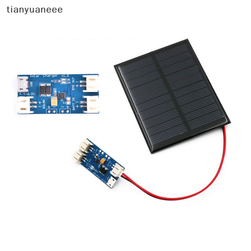 Tianyuaneee บอร์ดโมดูลชาร์จพลังงานแสงอาทิตย์ ลิเธียม USB CN3065 500mADC4.4-6V