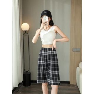 mystyle.99-กางเกงสก๊อตสั้น ผ้านิ่มยืด ใส่สบาย #350