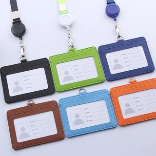 ที่ใส่บัตรพนักงาน ที่ใส่บัตร+สาย ใส่ได้2ด้านและด้านเดียว ป้ายคล้องคอพนังงาน พร้อมสาย