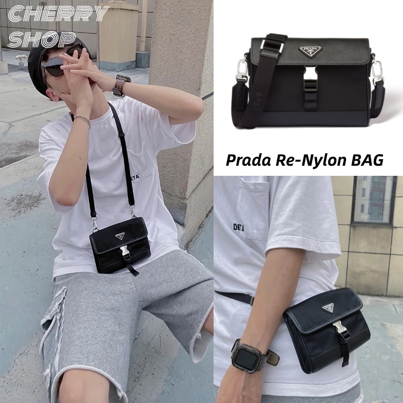 ปราด้า Prada Re-Nylon Saffiano Shoulder Bag/ แบรนด์ใหม่และเป็นของแท้