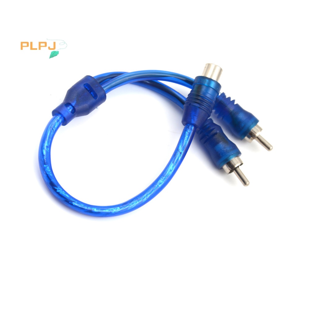 Plpj 1 RCA ตัวเมีย เป็น 2 ตัวผู้ ตัวแยกสัญญาณเสียงสเตอริโอ สายเคเบิลอะแดปเตอร์ Y ใหม่