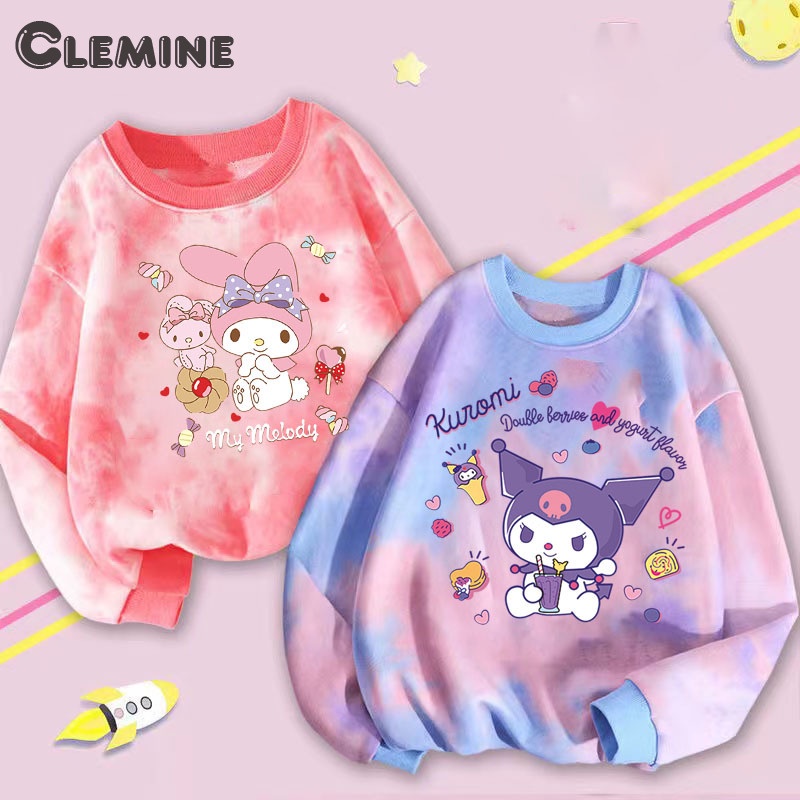 Clemine เสื้อกันหนาว คอกลม อินเทรนด์ สําหรับเด็กผู้หญิง